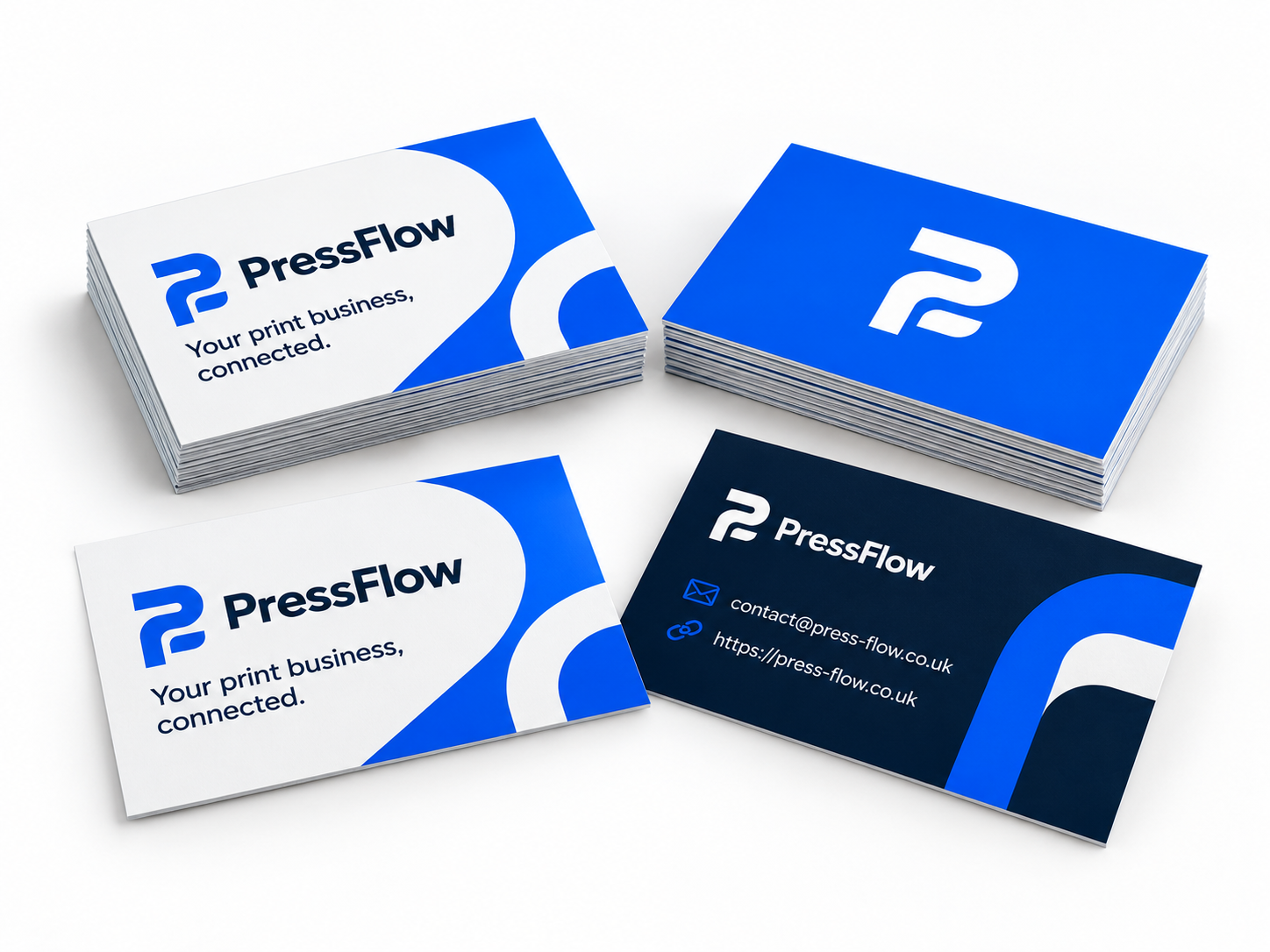 PressFlow printed business cards